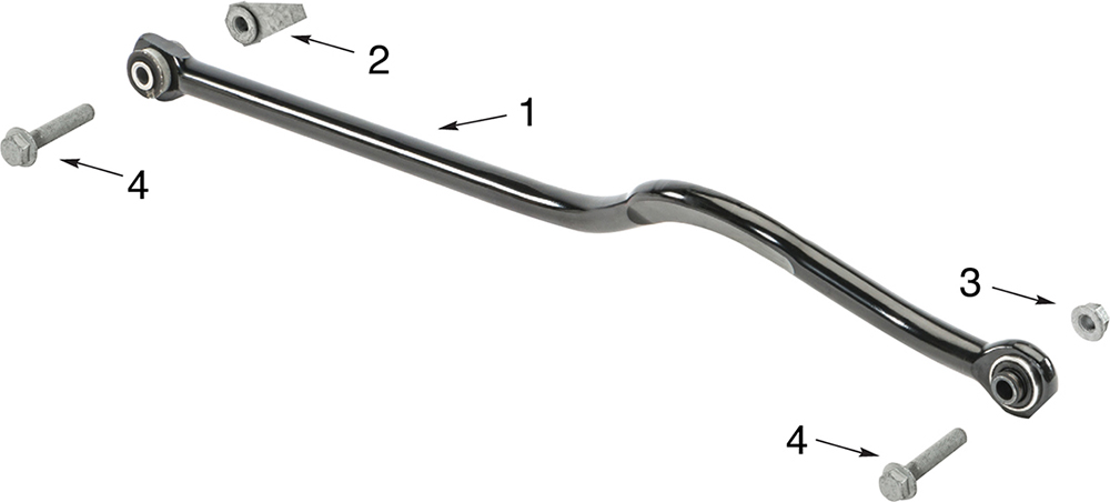 Jeep Gladiator JT Front Track Bar Exploded Diagram