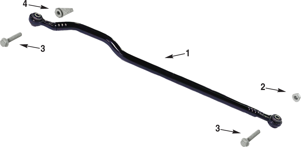 Jeep Wrangler JL Rear Track Bar Parts