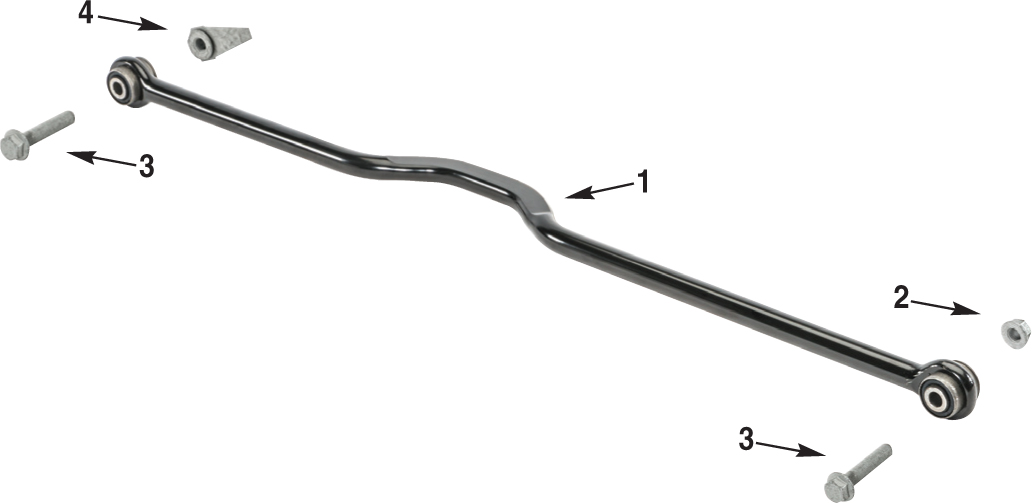 Jeep Wrangler JK Rear Track Bar Parts