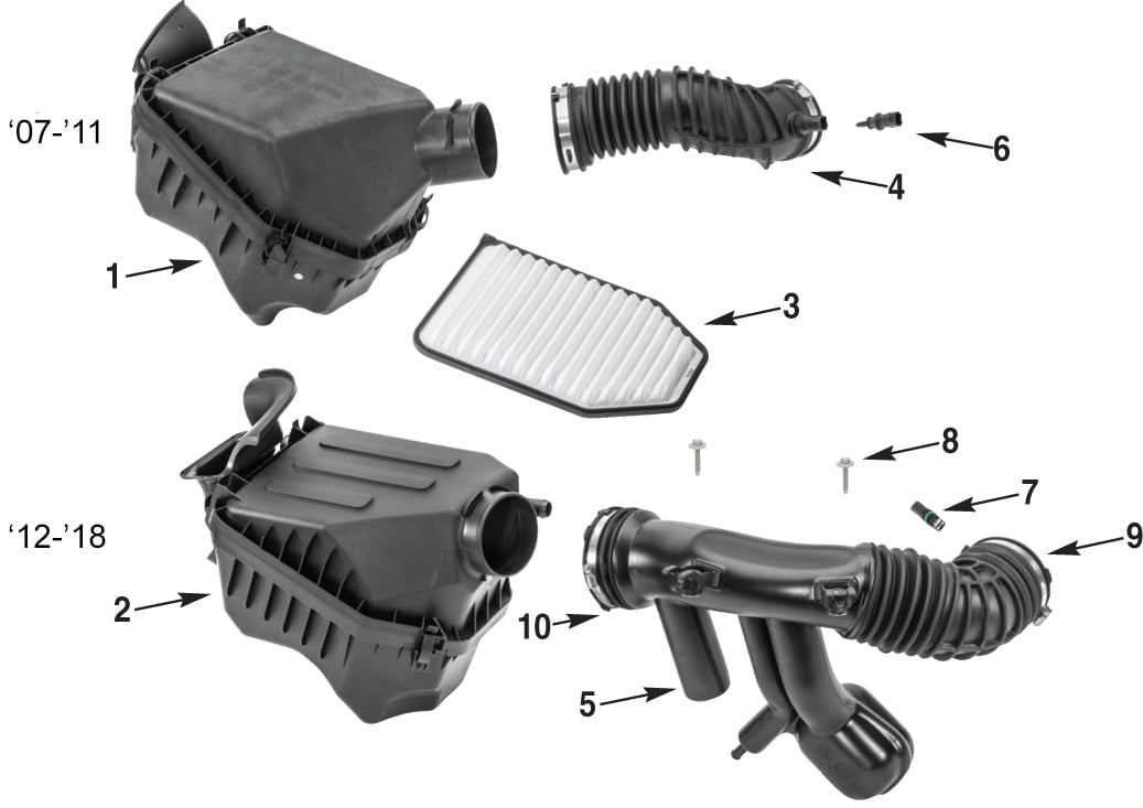 Jeep Wrangler JK Fuel Rail Parts