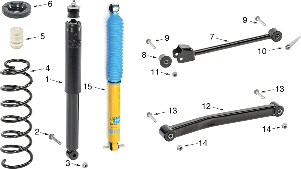 Jeep Wrangler JK Front Suspension Parts