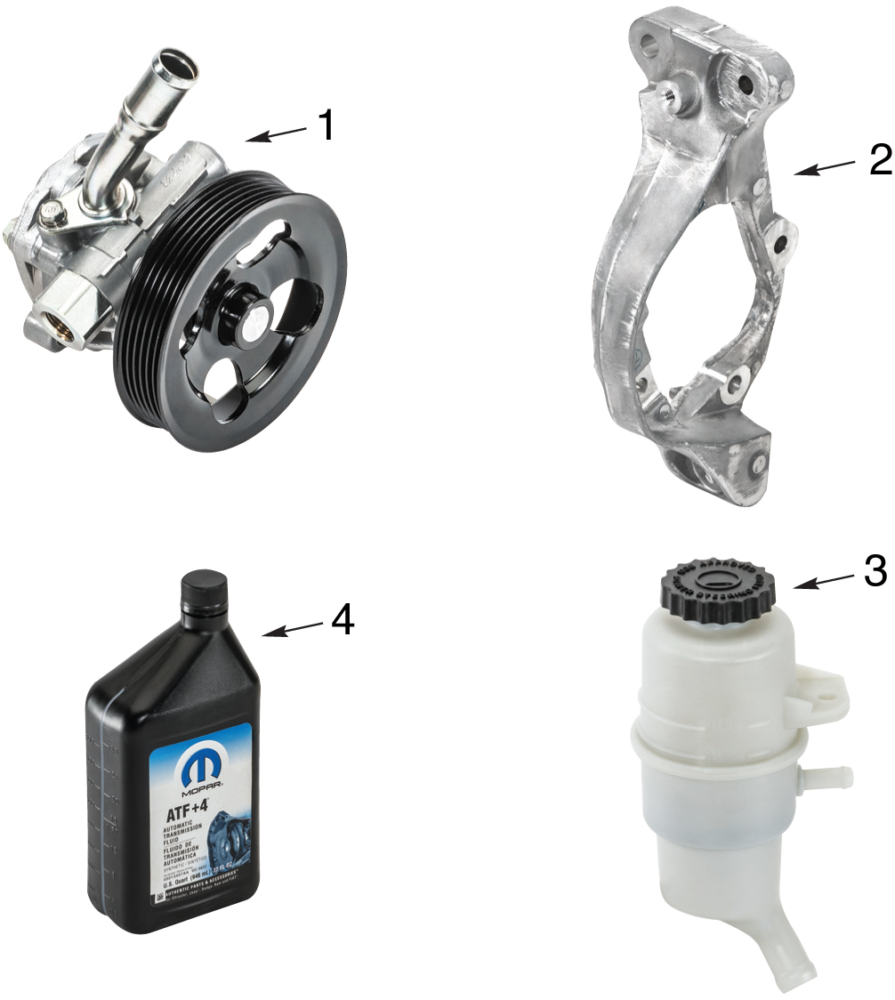 Jeep Wrangler JK Power Steering Pump Parts