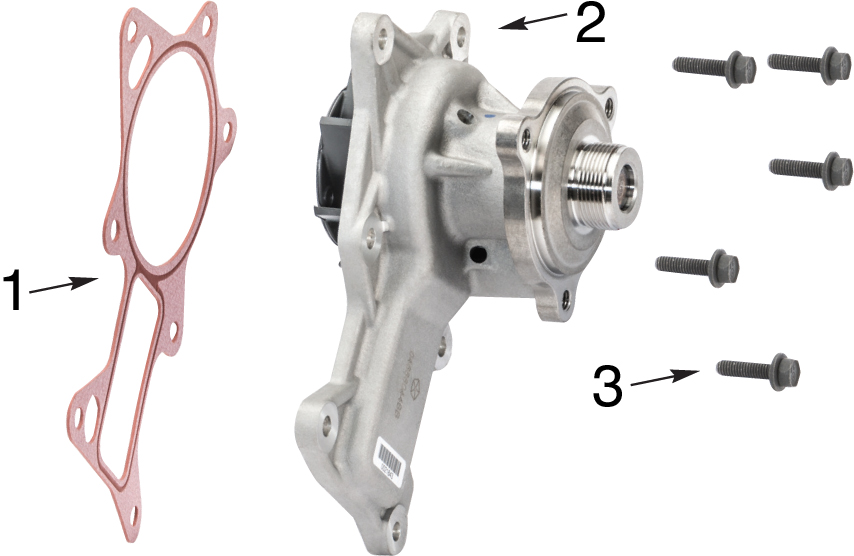 Jeep Wrangler JK Water Pump Parts